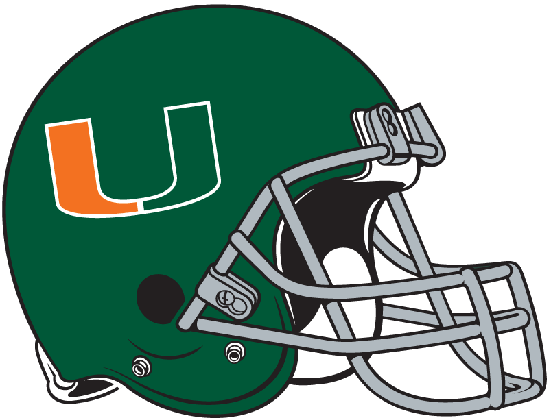 Miami Hurricanes 1972-1975 Helmet Logo diy DTF decal sticker